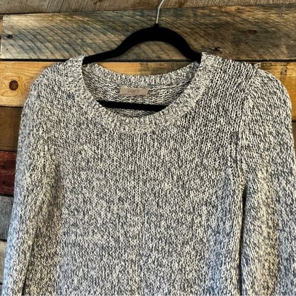 Loft Outlet Gray Marled Knit Sweater Size Medium - Picture 3 of 12